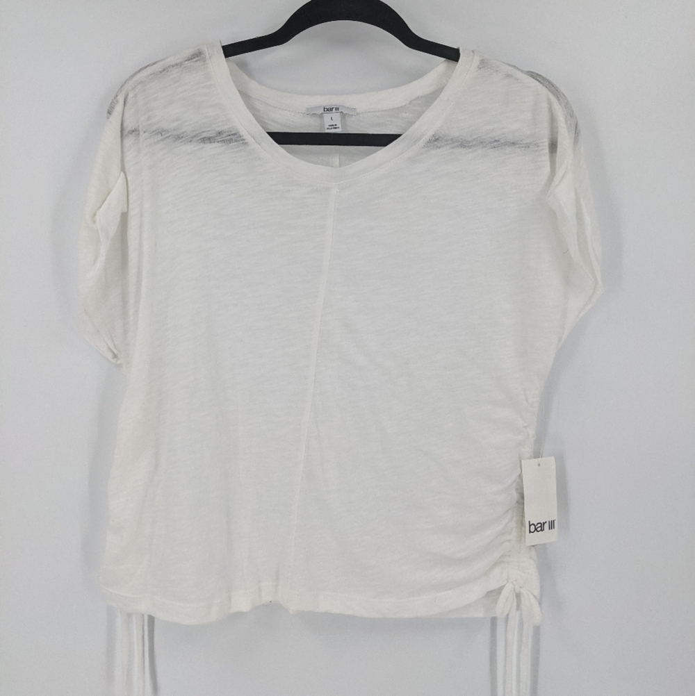 NWT BAR III Tie Side Short Sleeve Tee